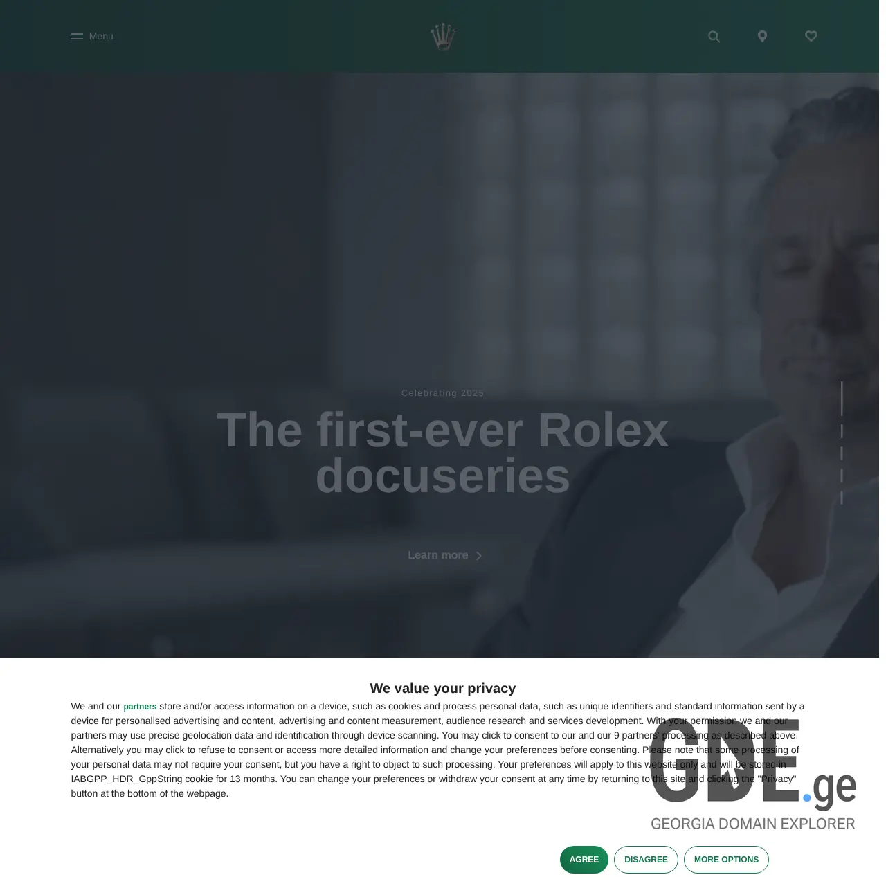 Screenshot of the site rolex.ge at 2025-12-15