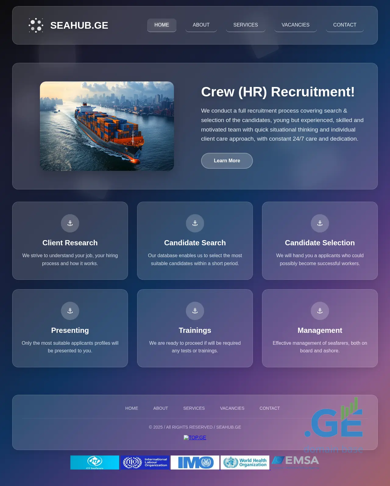 Screenshot of the site roma.ge