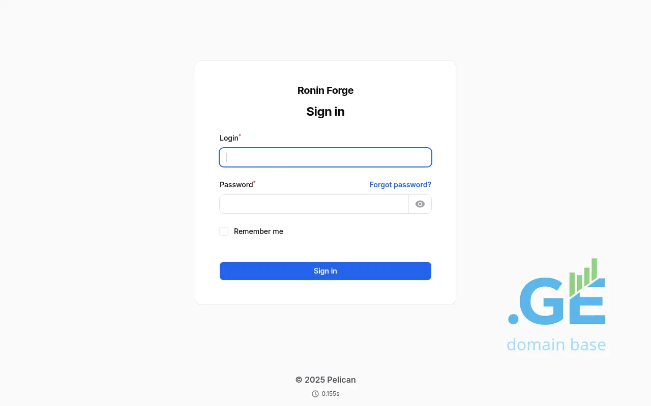 Screenshot of the site roninfor.ge