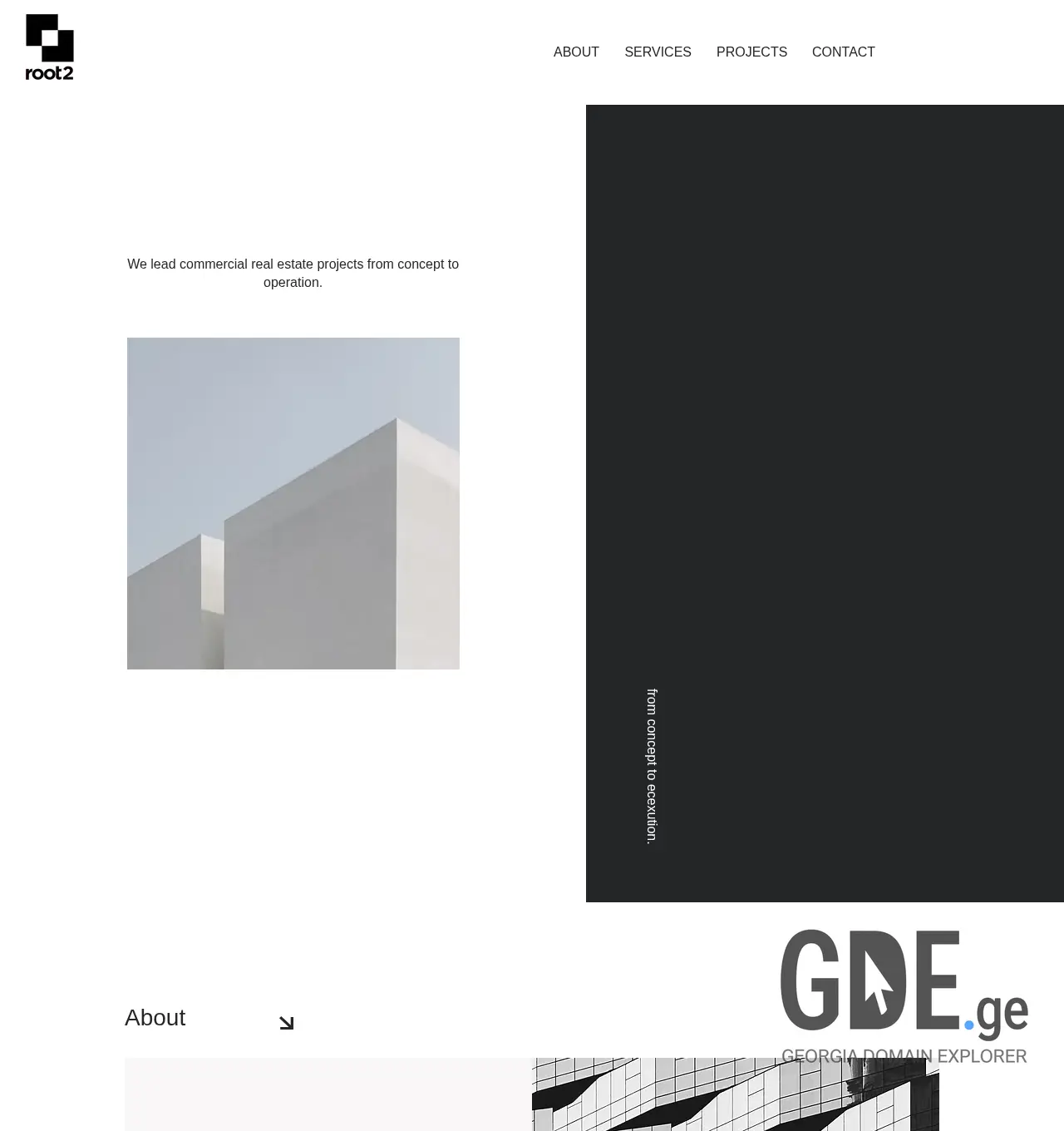 Screenshot of the site root2.ge at 2025-12-06