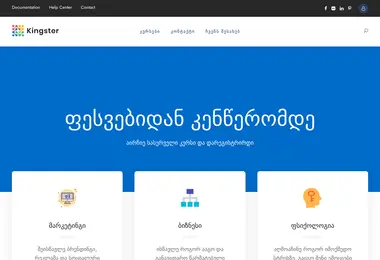 Screenshot of rootacademy.ge