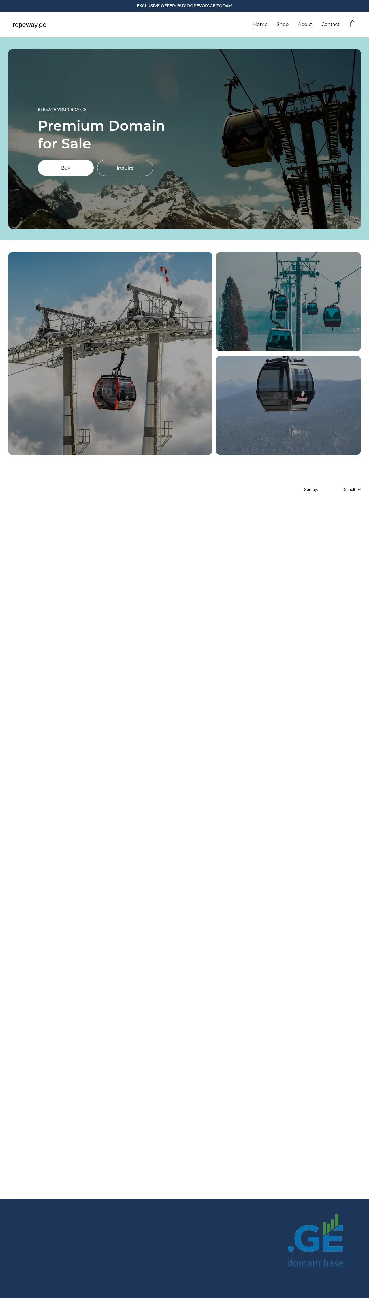 Screenshot of the site ropeway.ge