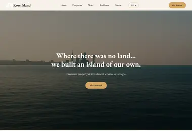 Screenshot of roseisland.ge