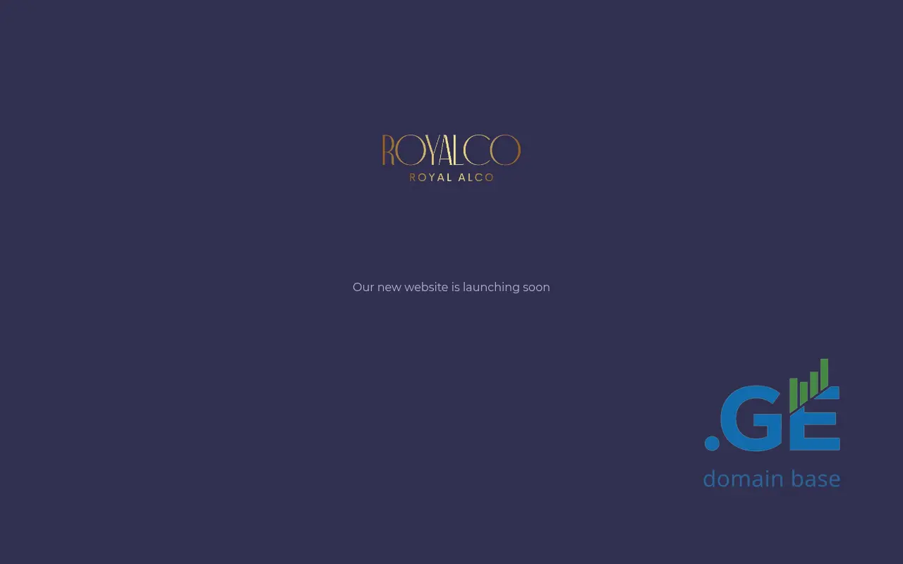 Screenshot of the site royalco.ge