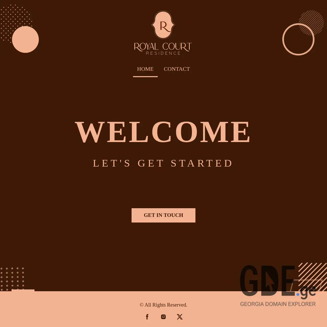 Screenshot of the site royalcourt.ge at 2026-01-01