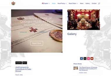 Screenshot of royalhouseofgeorgia.ge