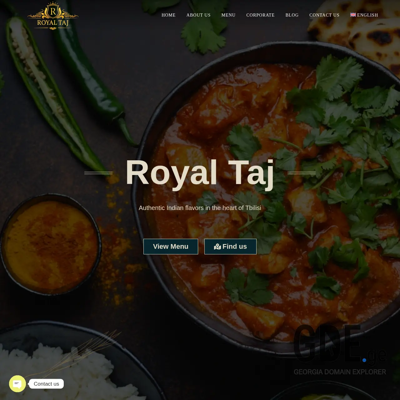 Screenshot of the site royaltaj.ge at 2025-12-14
