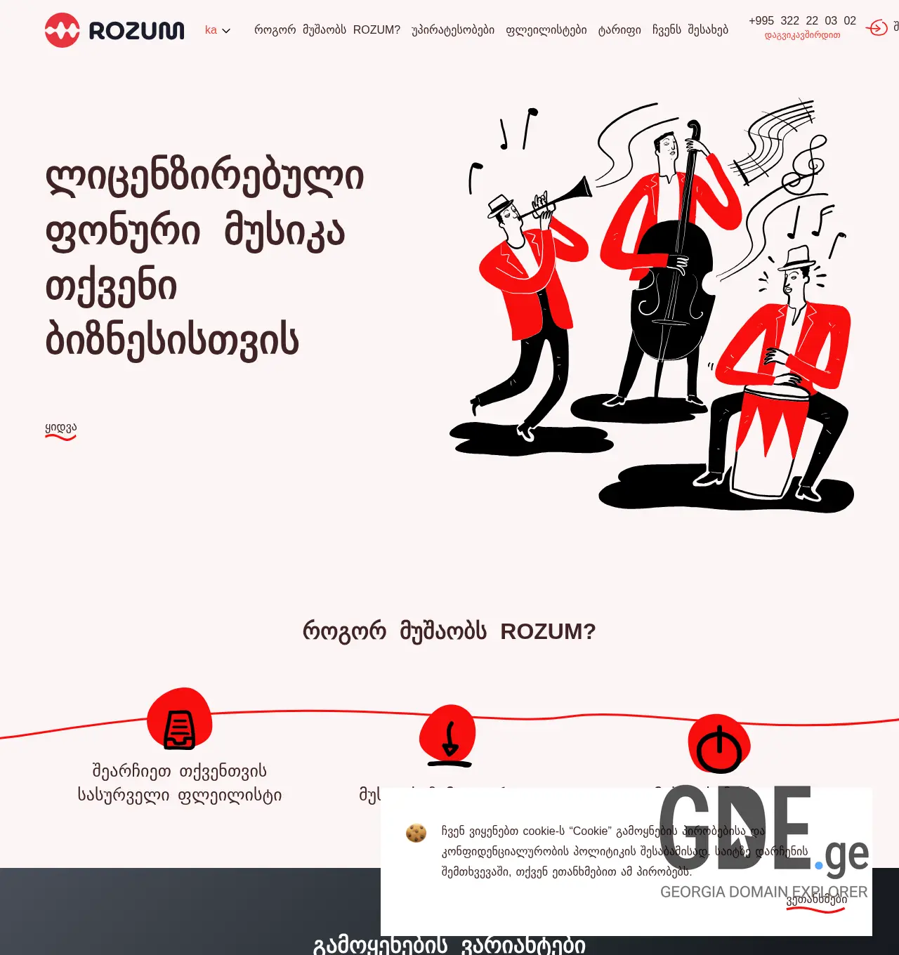 Screenshot of the site rozum.ge at 2025-11-29