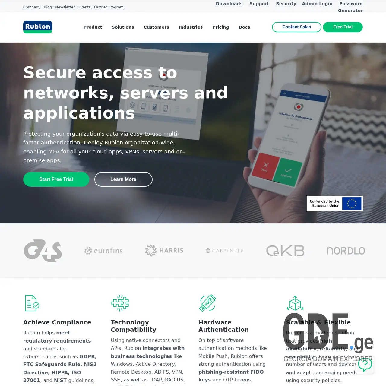 Screenshot of the site rublon.ge at 2026-01-03