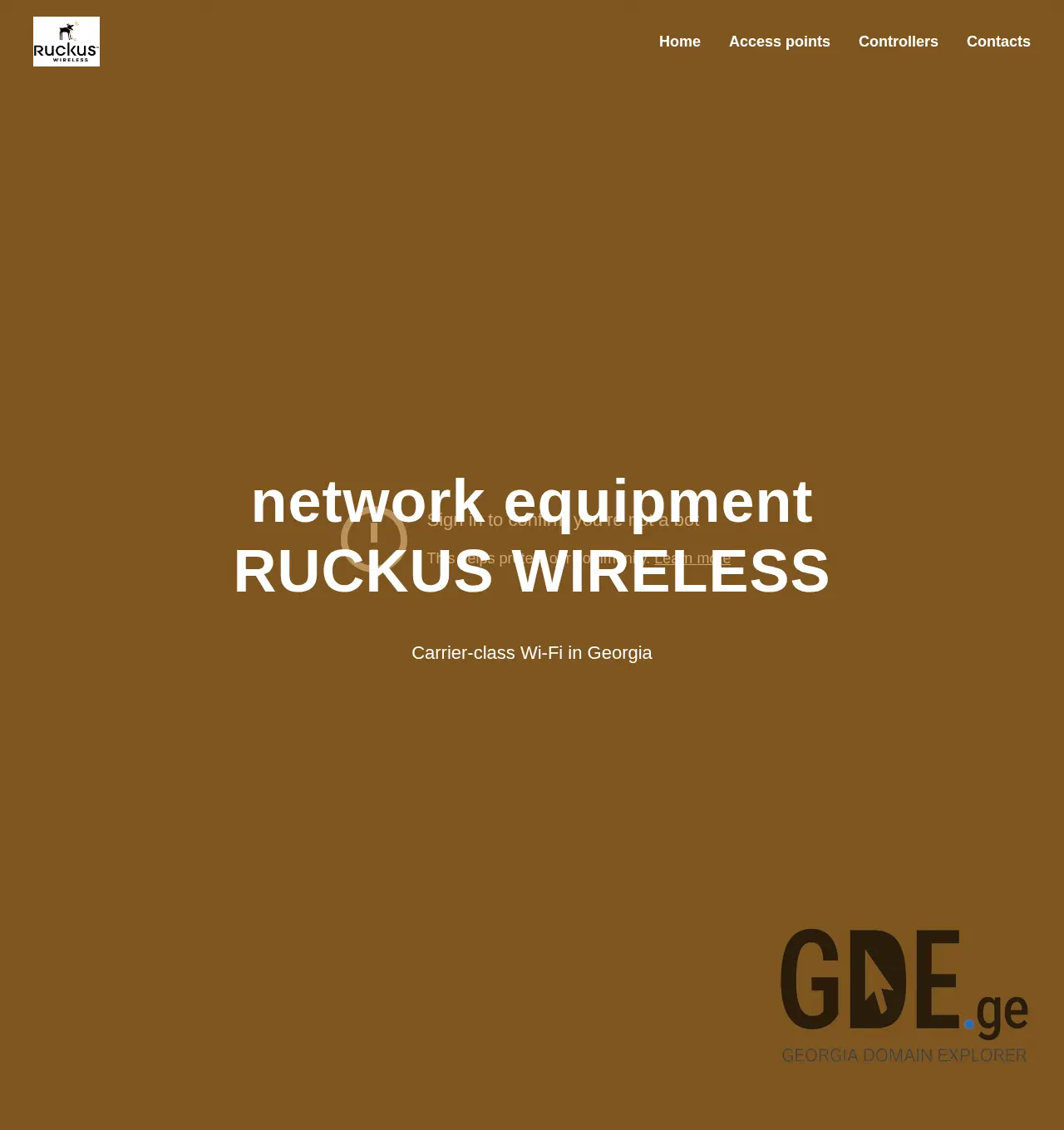 Screenshot of the site ruckus.ge at 2025-12-03