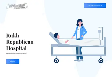 Screenshot of rukhihospital.ge