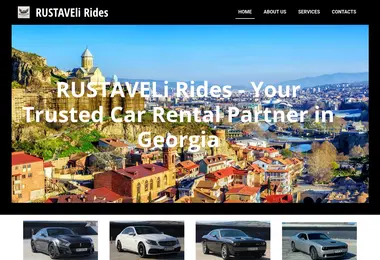 Screenshot of rustavelirides.ge