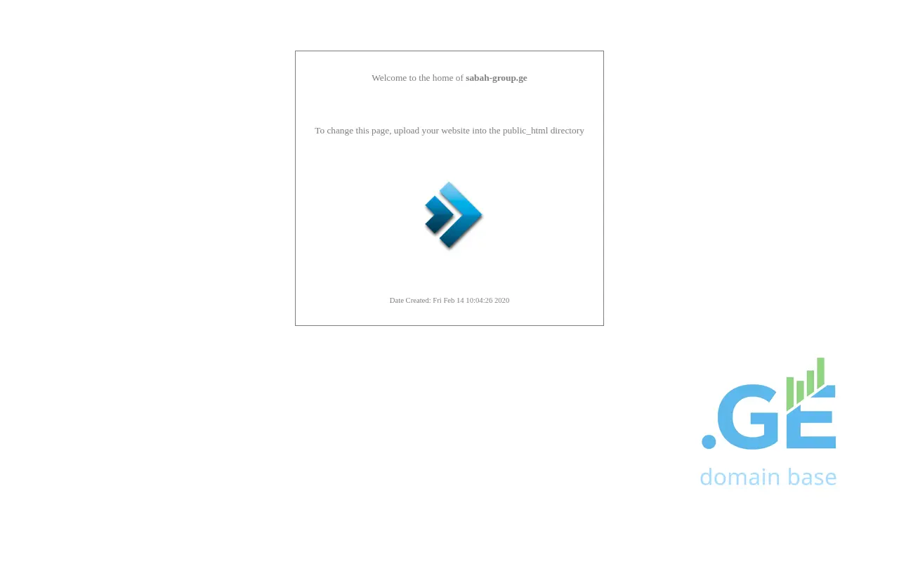 Screenshot of the site sabah-group.ge