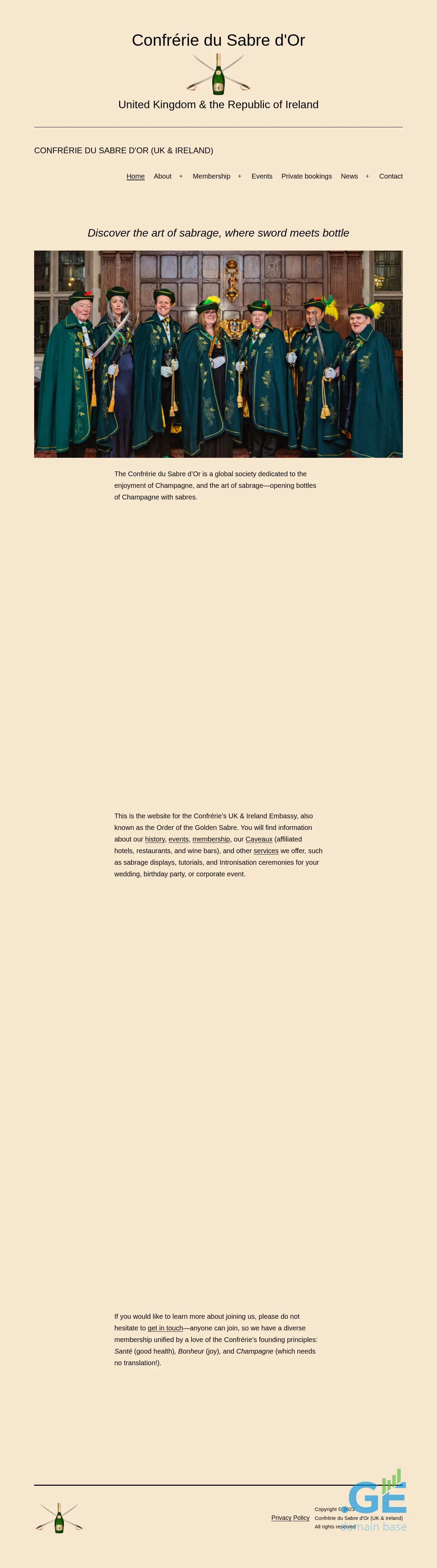 Screenshot of the site sabra.ge