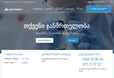 Screenshot of sagitarius.ge