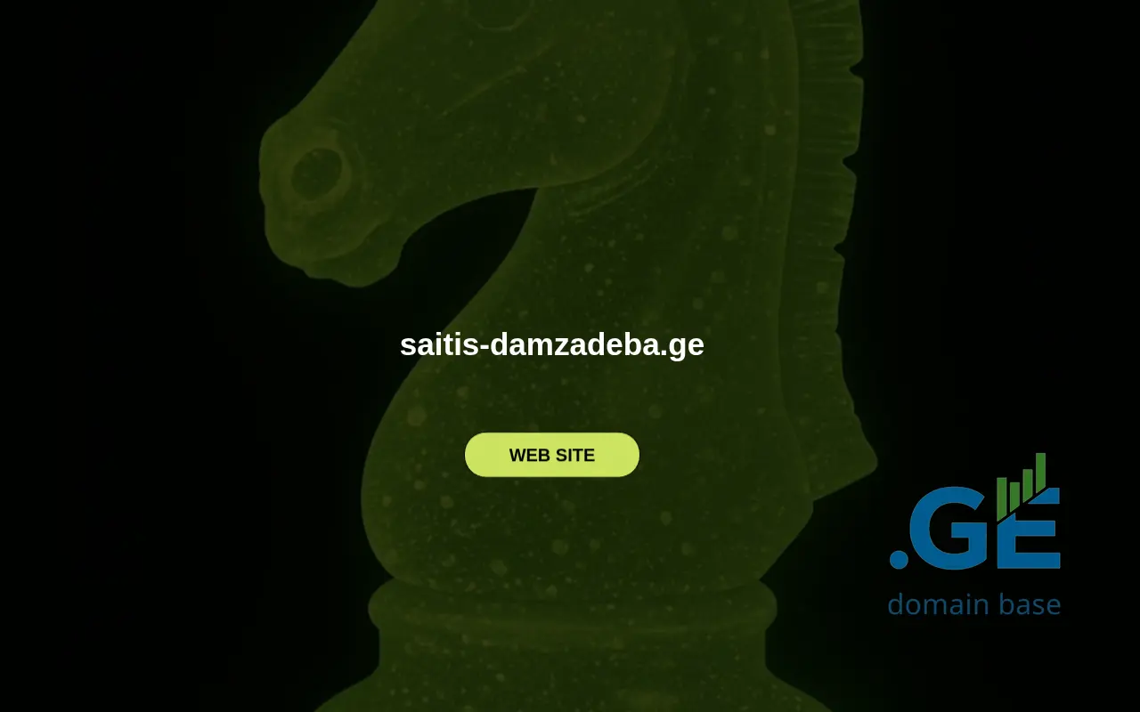 Screenshot of the site saitis-damzadeba.ge