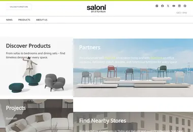 Screenshot of saloni.ge