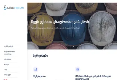 Screenshot of salus.ge