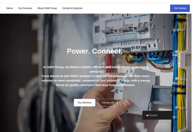 Screenshot of sam.ge