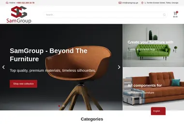 Screenshot of samgroup.ge