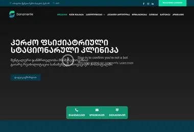 Screenshot of sanamente.ge