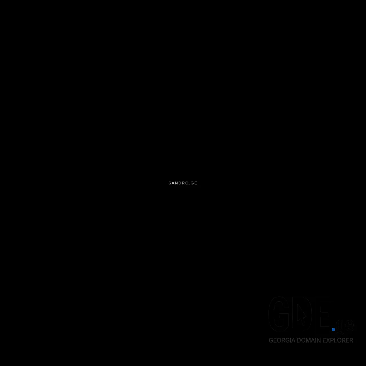 Screenshot of the site sandro.ge at 2026-02-27