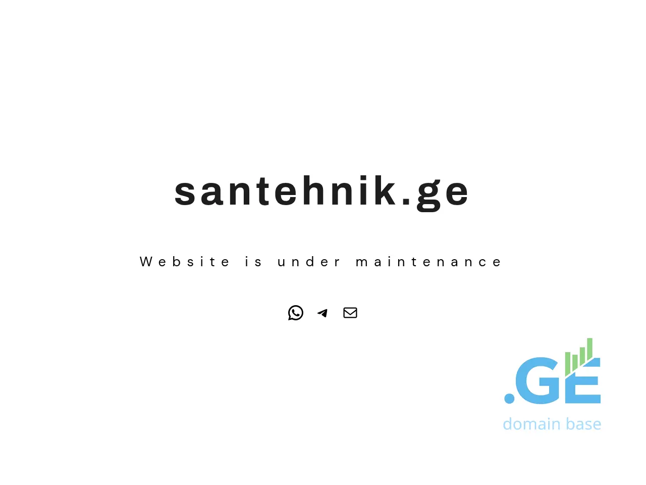 Screenshot of the site santehnik.ge