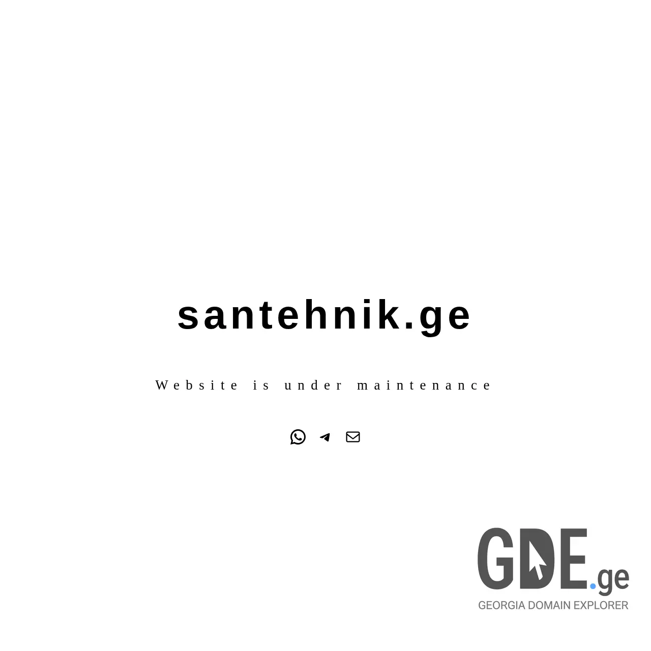 Screenshot of the site santehnik.ge at 2025-12-11