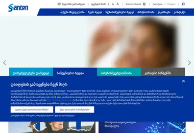 Screenshot of santen.ge