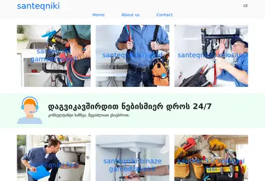Screenshot of santeqnikosi.ge