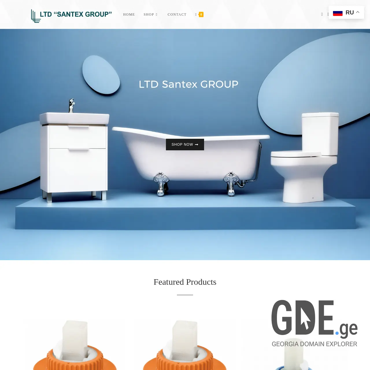 Screenshot of the site santexgroup.ge at 2026-01-27