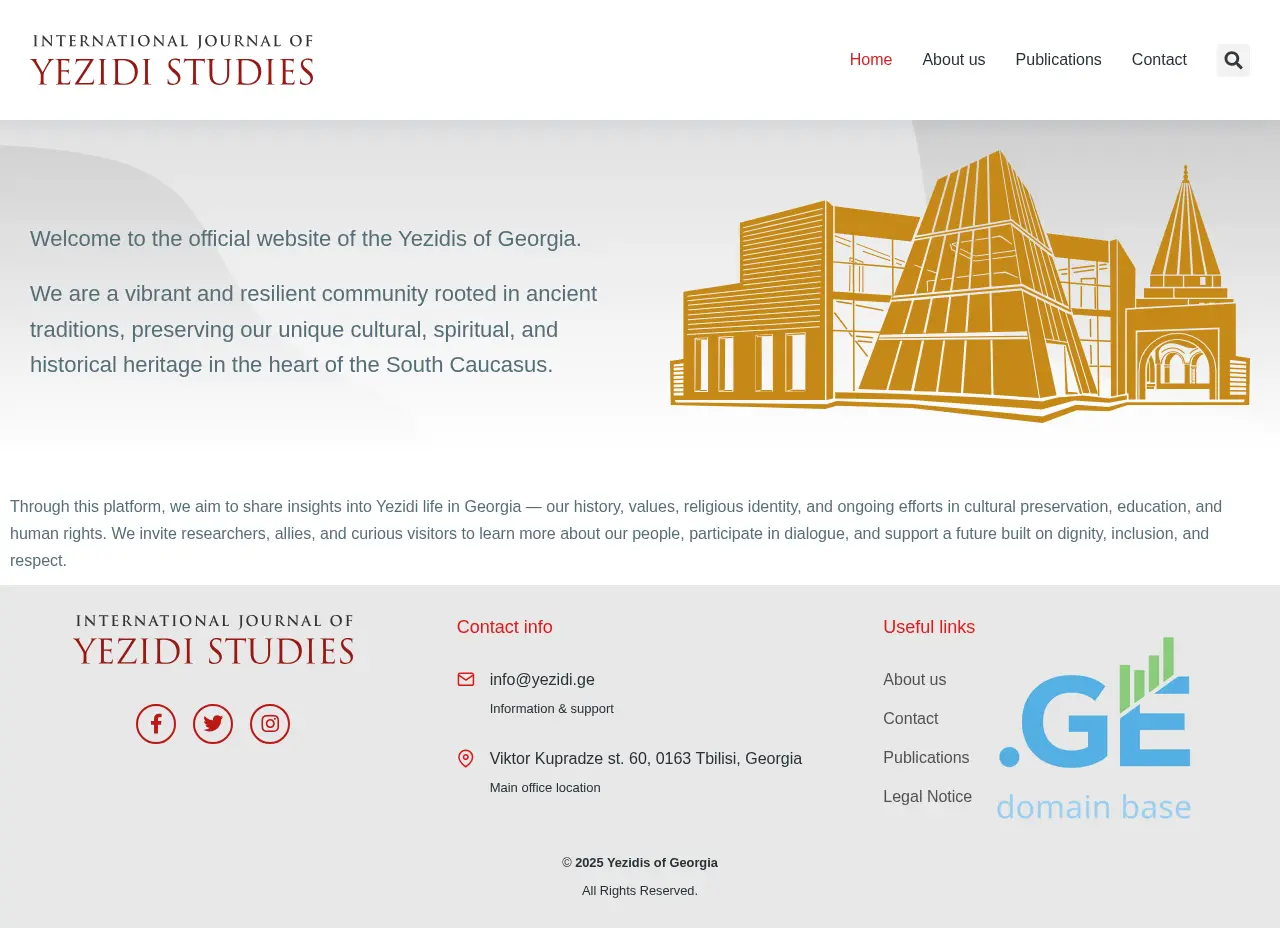 Screenshot of the site sarhad.ge