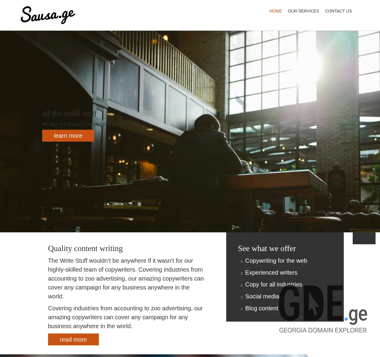 Screenshot of the site sausa.ge at 2025-11-25