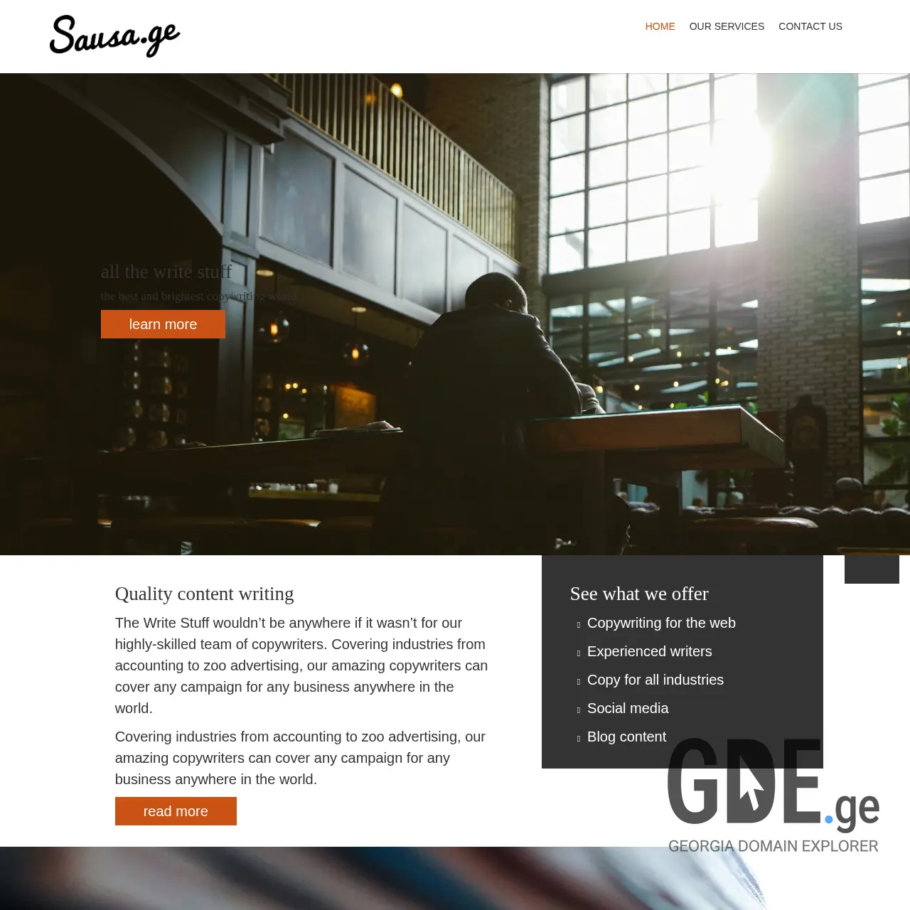 Screenshot of the site sausa.ge at 2025-12-15
