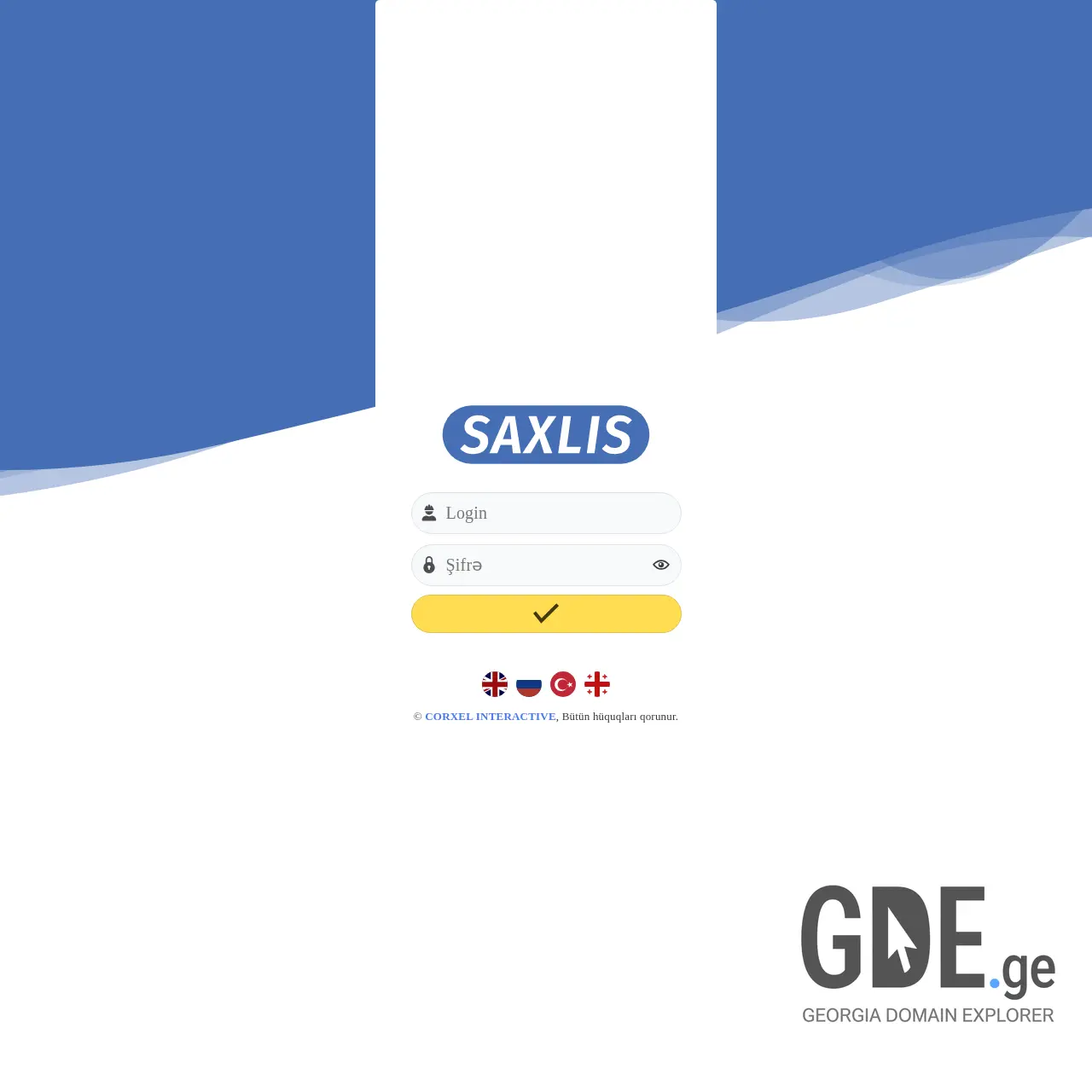 Screenshot of the site saxlis.ge at 2025-12-11