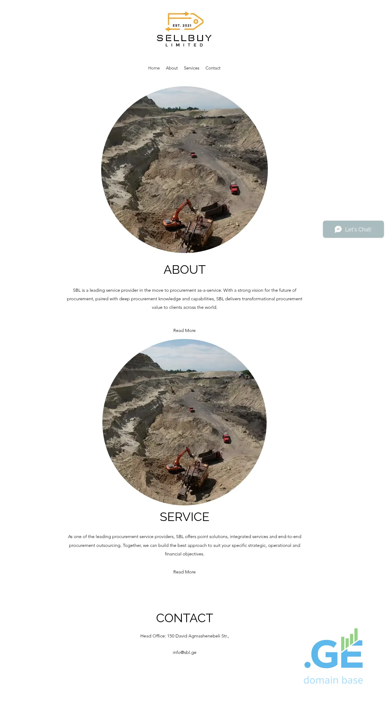 Screenshot of the site sbl.ge at 2025-09-17