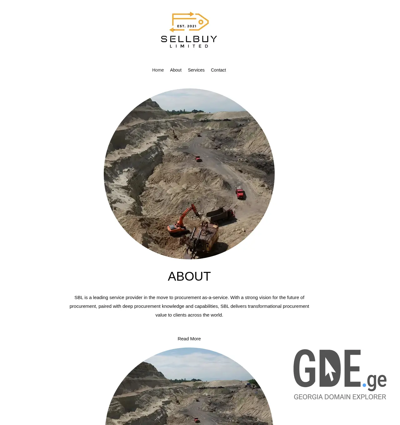 Screenshot of the site sbl.ge at 2025-12-03