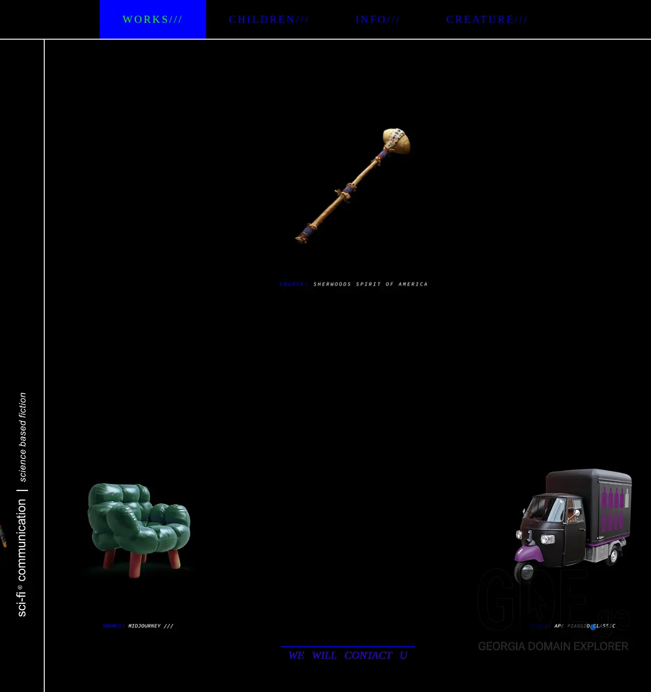Screenshot of the site scifi.ge at 2025-12-03