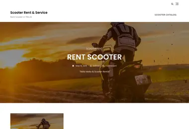 Screenshot of scooterservice.ge