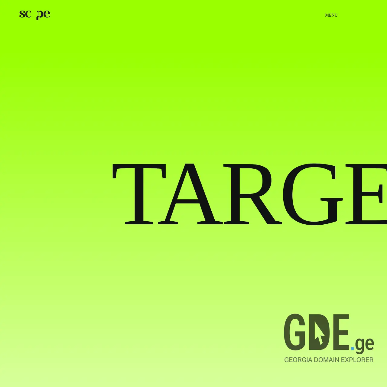 Screenshot of the site scope.ge at 2025-12-11