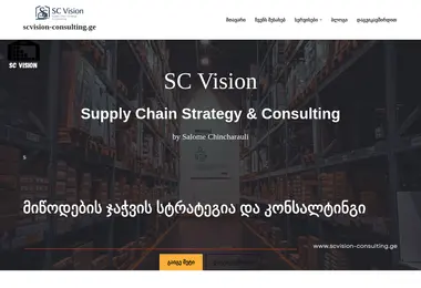 Screenshot of scvision-consulting.ge
