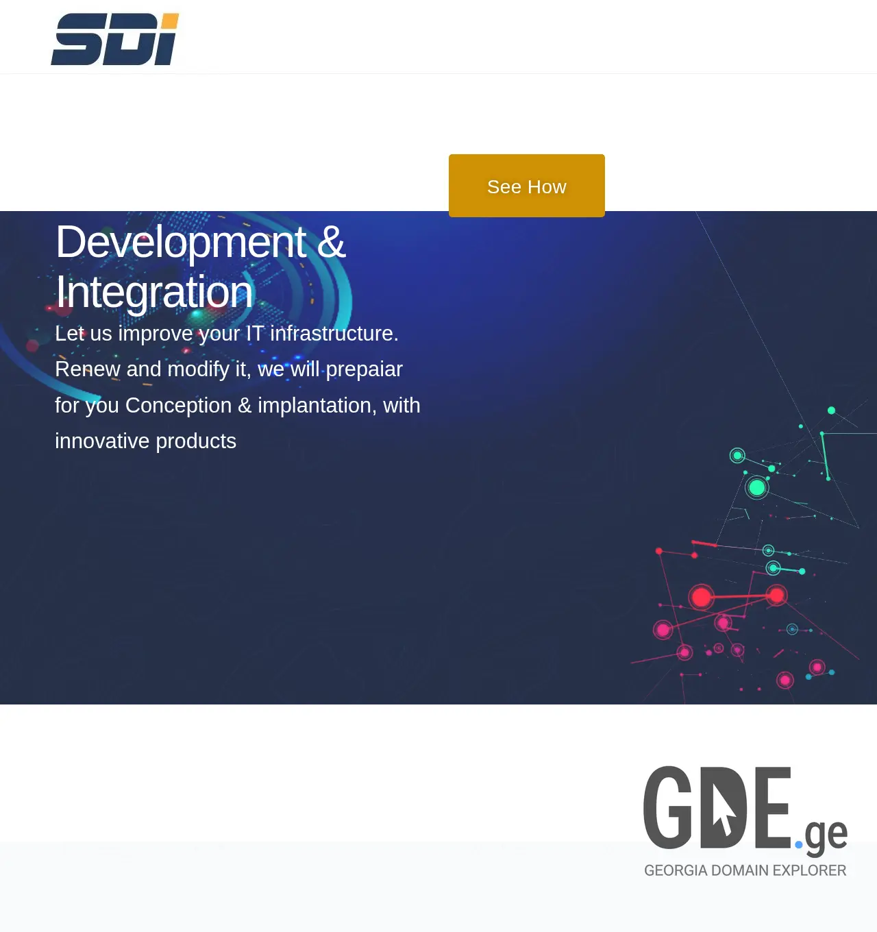 Screenshot of the site sdi.ge at 2025-12-03