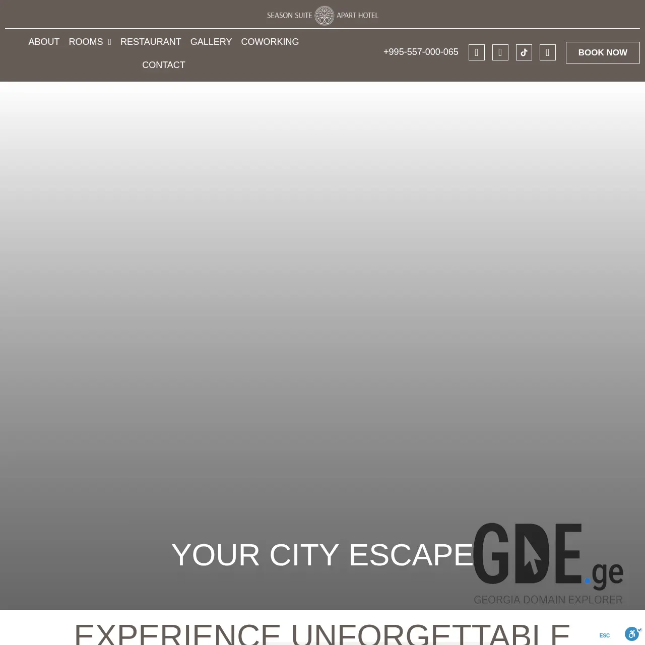 Screenshot of the site seasonsuite.ge at 2025-12-11