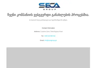 Screenshot of secagroup.ge