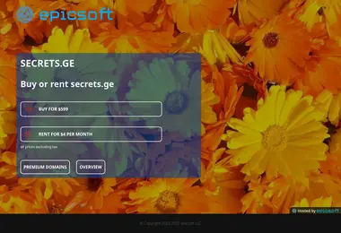 Screenshot of secrets.ge