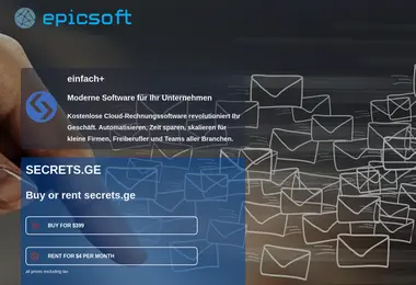 Screenshot of secrets.ge