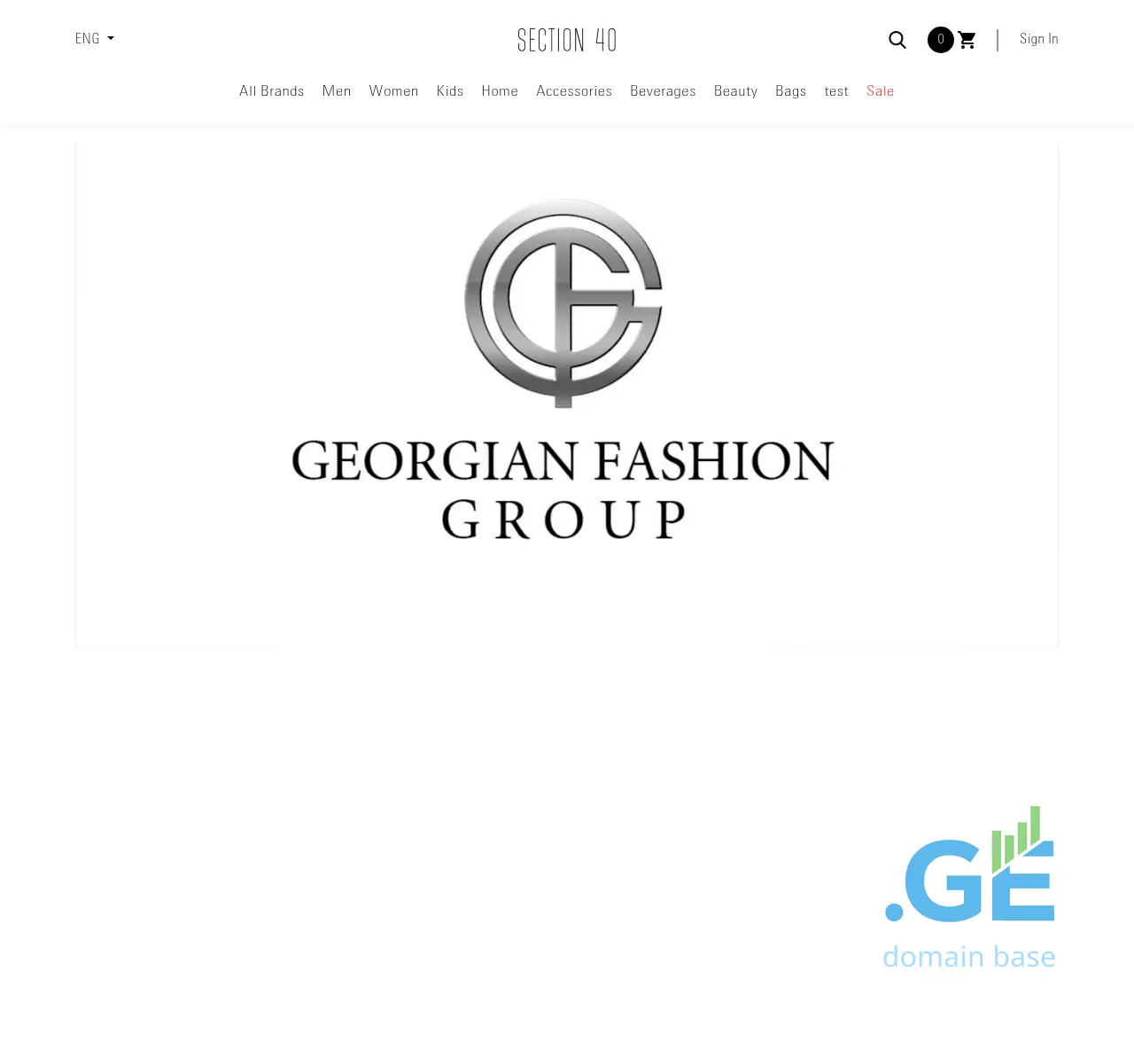 Screenshot of the site section40.ge at 2025-11-22