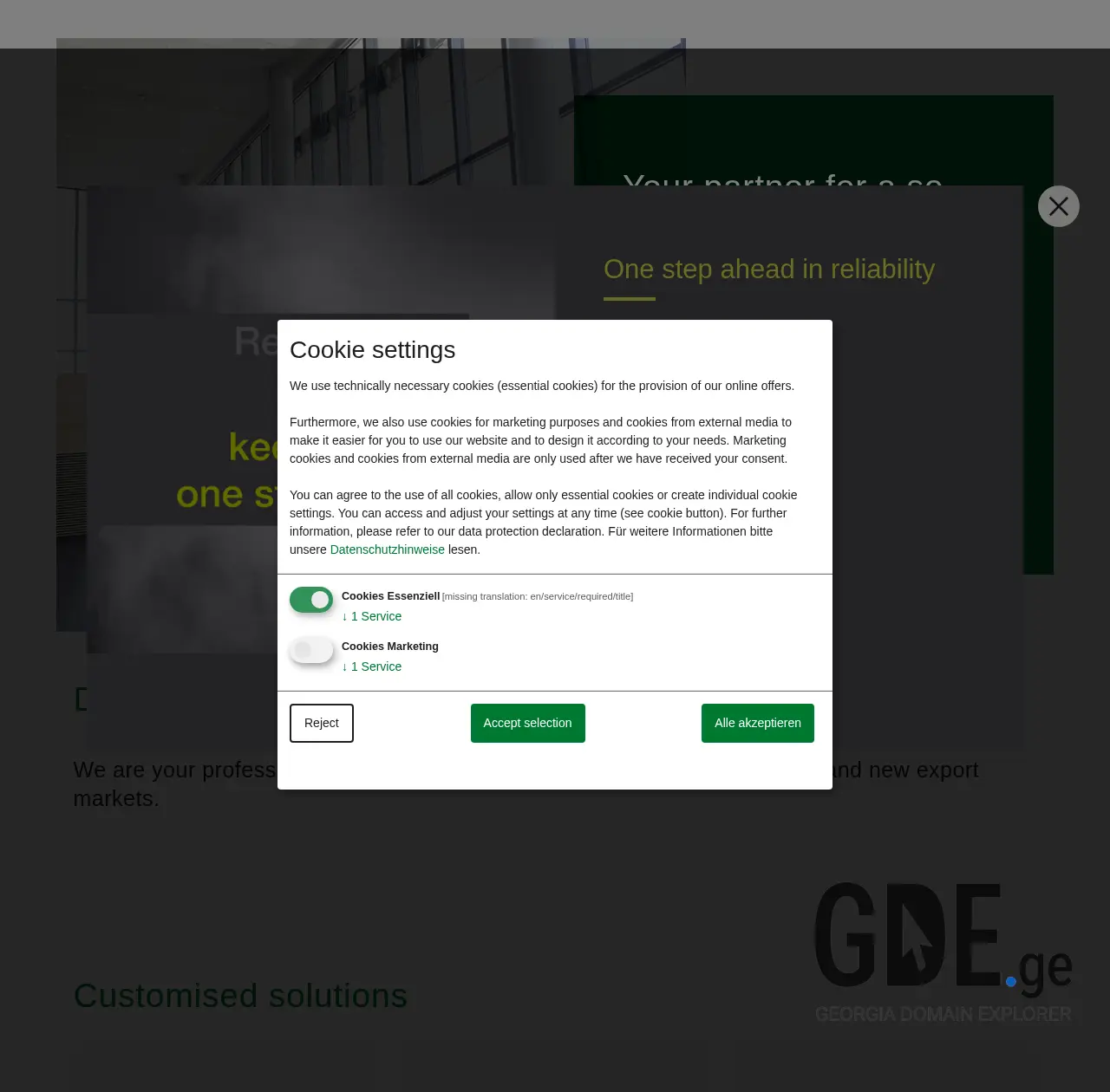 Screenshot of the site securiton.ge at 2025-12-11