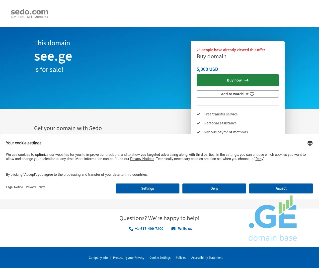 Screenshot of the site see.ge