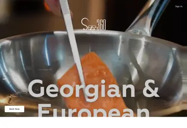 see360restaurant.ge-ის ეკრანის სურათი